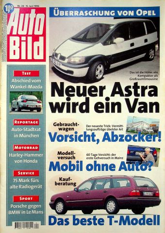 Deckblatt Auto Bild (24/1996)